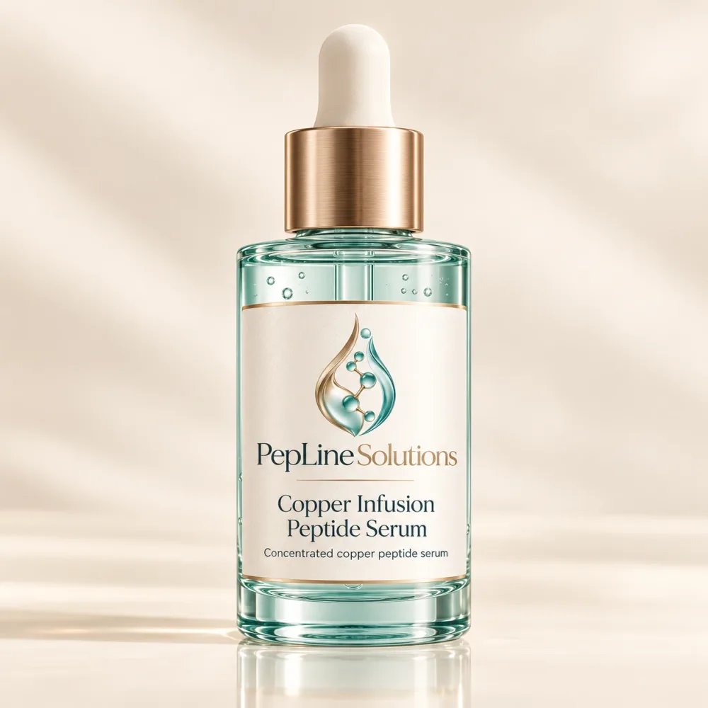 Copper Infusion Peptide Serum packaging